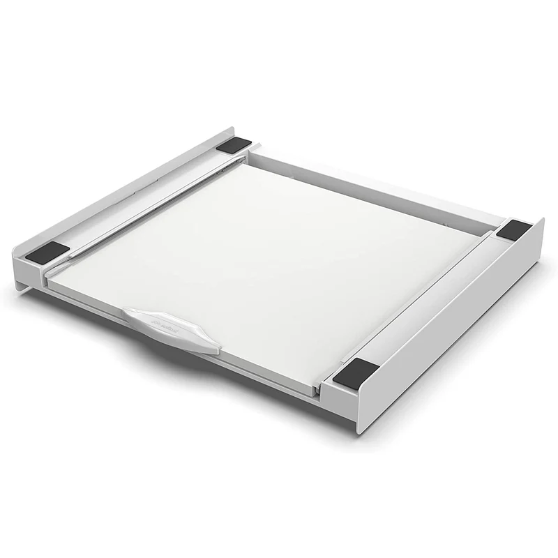 Meliconi Kit di sovrapposizione universale per lavatrice e asciugatrice con ripiano estraibile e cinghia di sicurezza inclusa, made in Italy