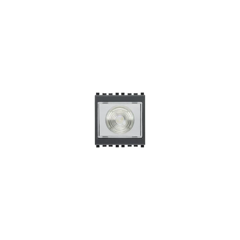 Torcia Elettronica LED da Incasso Vimar Eikon 230V 2 Moduli Grigio – 20395