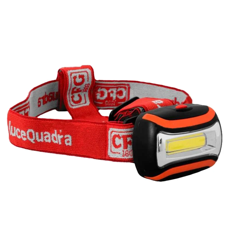 Luce Quadra Torcia frontale, lampada frontale, torcia LED, torcia frontale LED, torcia da testa, 3 livelli di intensità, 70 lumen, luce fredda