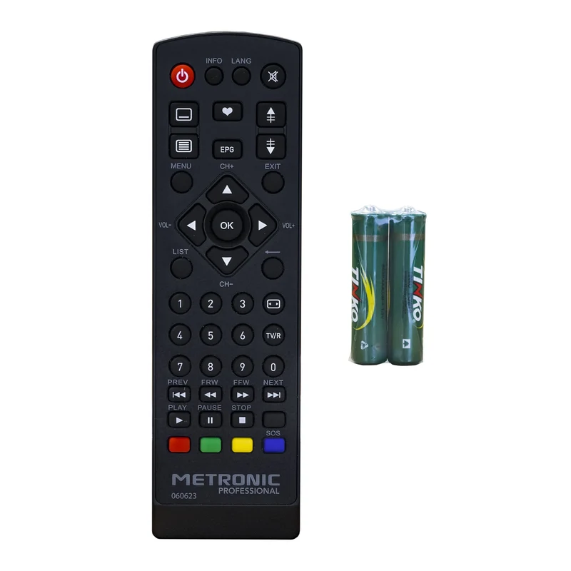 Metronic Zapbox PRO 1.0 Digitale terrestre DVB T2 con telecomando, Decoder con lettore USB, porta HDMI e presa SCART, Dolby Audio, sintonizza canali HD