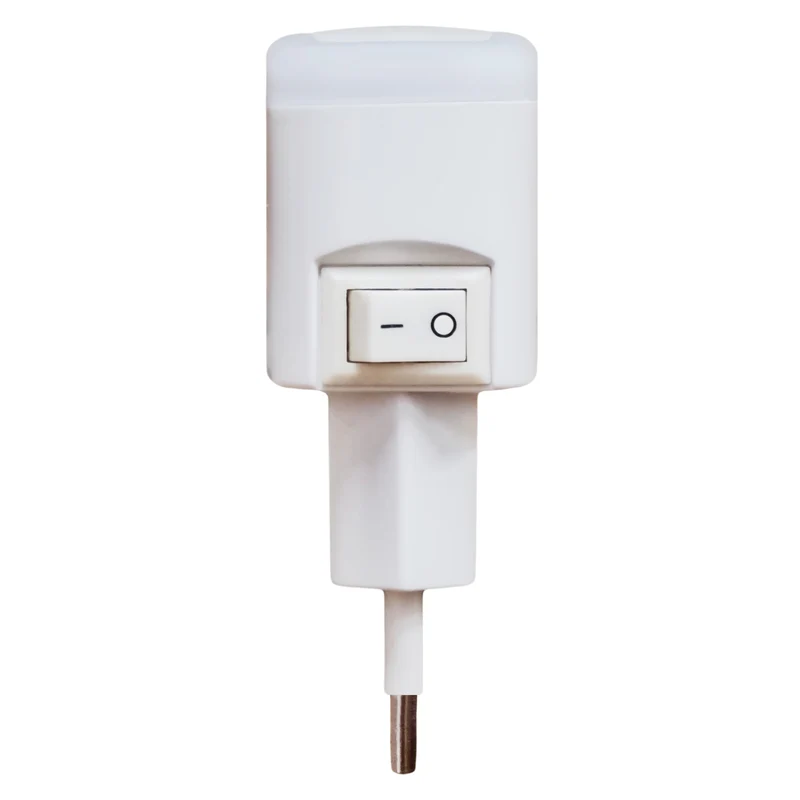 LinkLED Punto luce notturno a led, luce led da notte, led bianco con interruttore, luce notturna bambini
