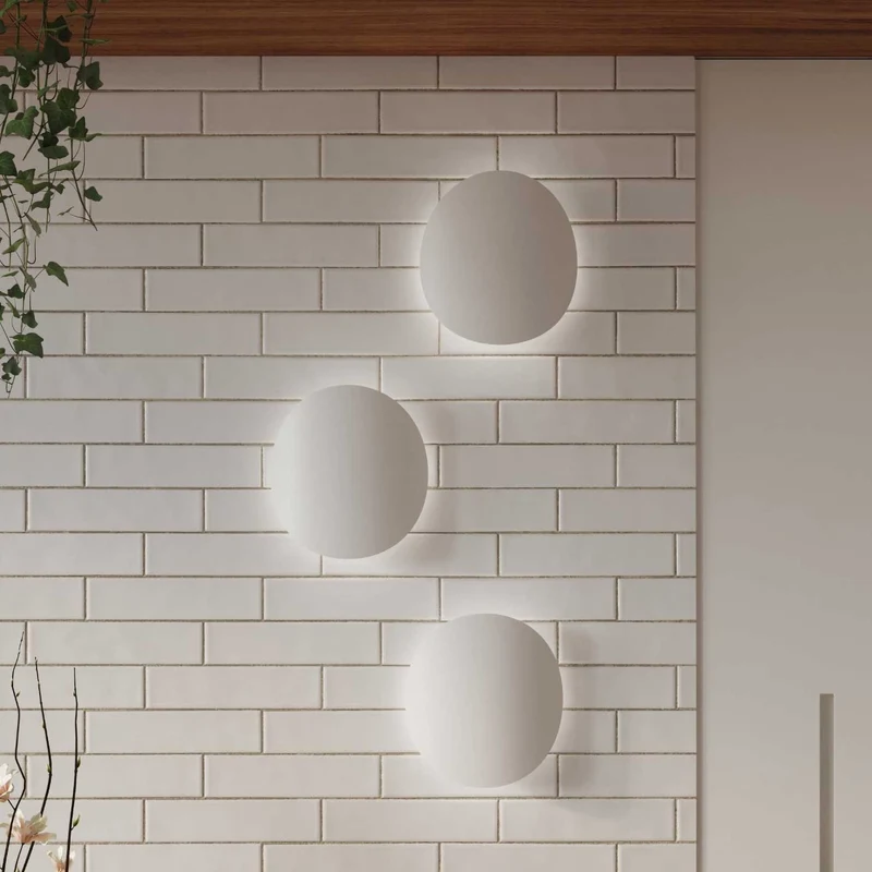 Acrux - Applique murale minimaliste en aluminium noir ou blanc