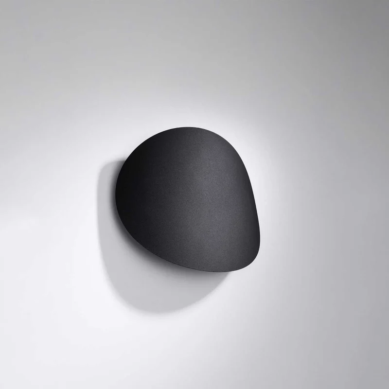 Acrux - Applique murale minimaliste en aluminium noir ou blanc