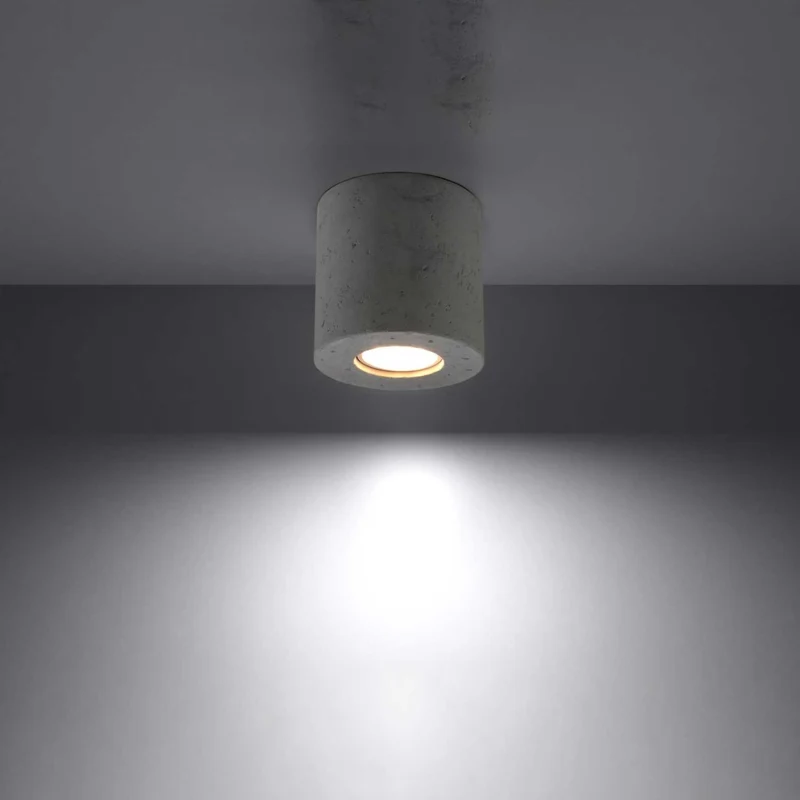 Achernar - Spot en saillie rond en aluminium, bois ou béton