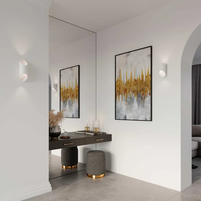 Acamar - Applique murale contemporaine en aluminium, 20 ou 30 cm
