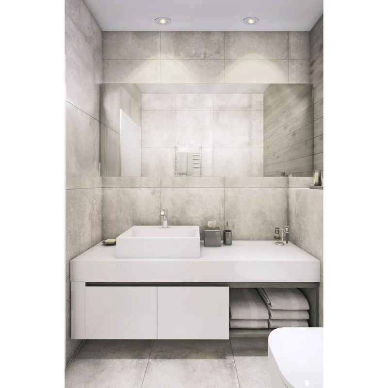 OSRAM LED Spot Recess faretti da incasso per bagno GU10 dimmerabile orientabile Click 6W bianco ⌀68 mm