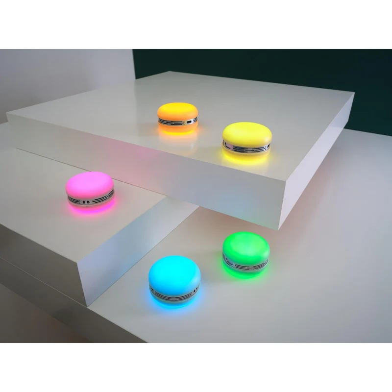 OSRAM Bluetooth SMART+ Macaron altoparlante con controllo del movimento, luce LED RGB, arancione