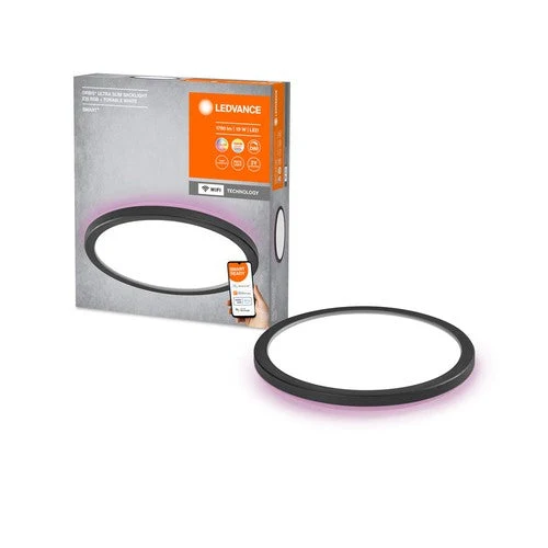 LEDVANCE SMART+ Pannello LED WiFi, nero, 19W, 1790lm, 235mm