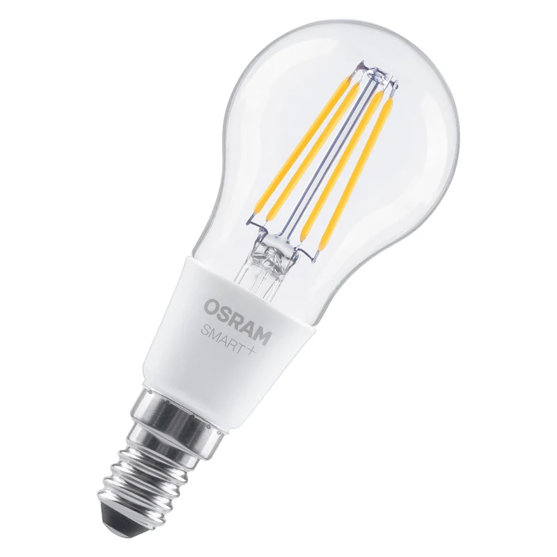 OSRAM Matter SMART+ lampadina LED intelligente, forma classica, 4W, 2700K, bianco caldo, E14