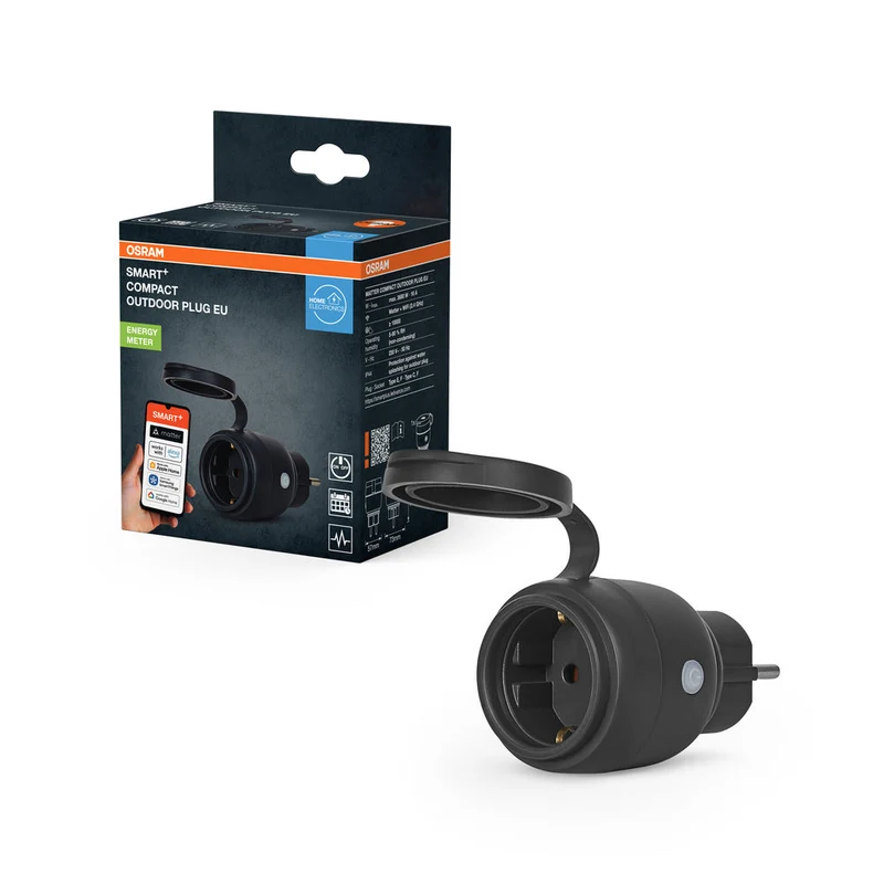 OSRAM Matter SMART+ COMPACT Plug presa esterna intelligente, nera