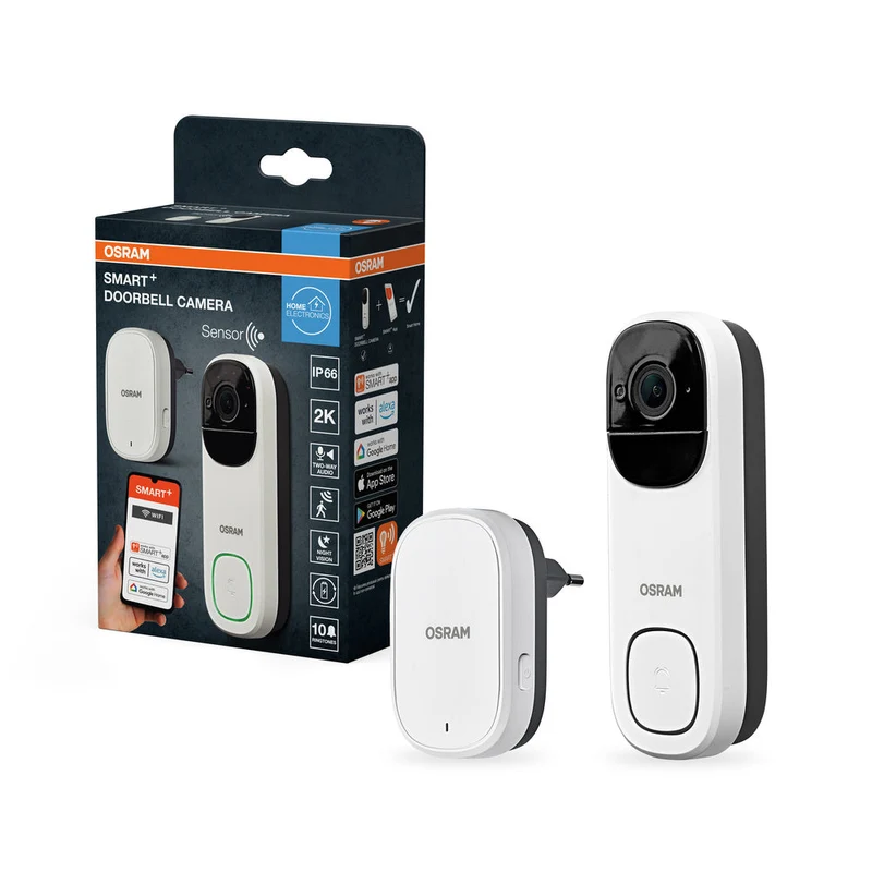 OSRAM Wifi SMART+ telecamera esterna intelligente campanello bianco