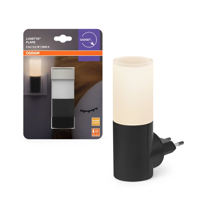 OSRAM LUNETTA FLARE luce notturna nera
