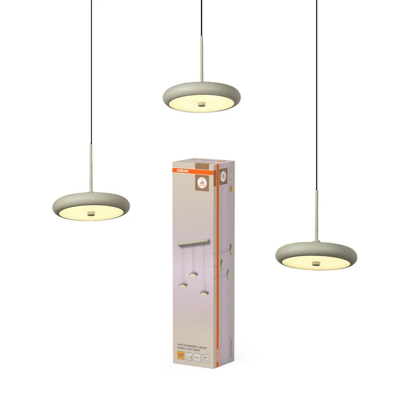 OSRAM DECOR Yoyo lampada a sospensione con 3 pendenti 18W beige