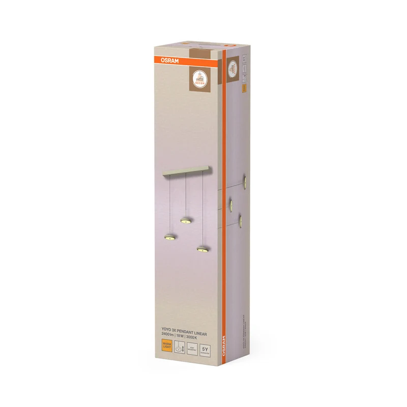 OSRAM DECOR Yoyo lampada a sospensione con 3 pendenti 18W beige