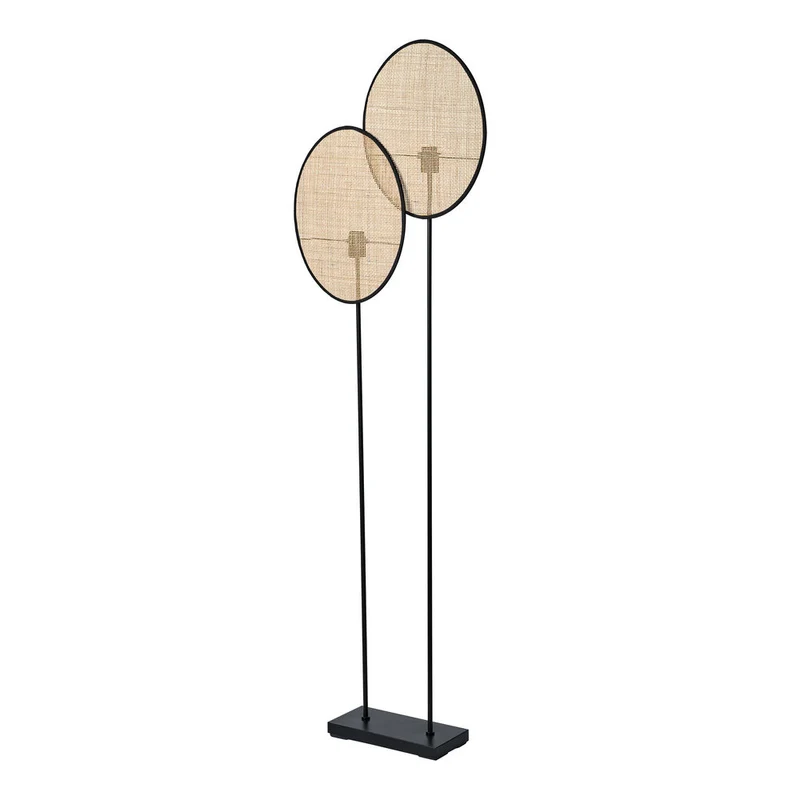 OSRAM DECOR Rattan Dandelion Lampada da terra 2XE27 Marrone