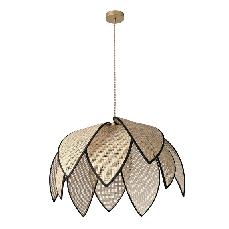 OSRAM DECOR Rattan Loto Lampada a sospensione E27 Marrone