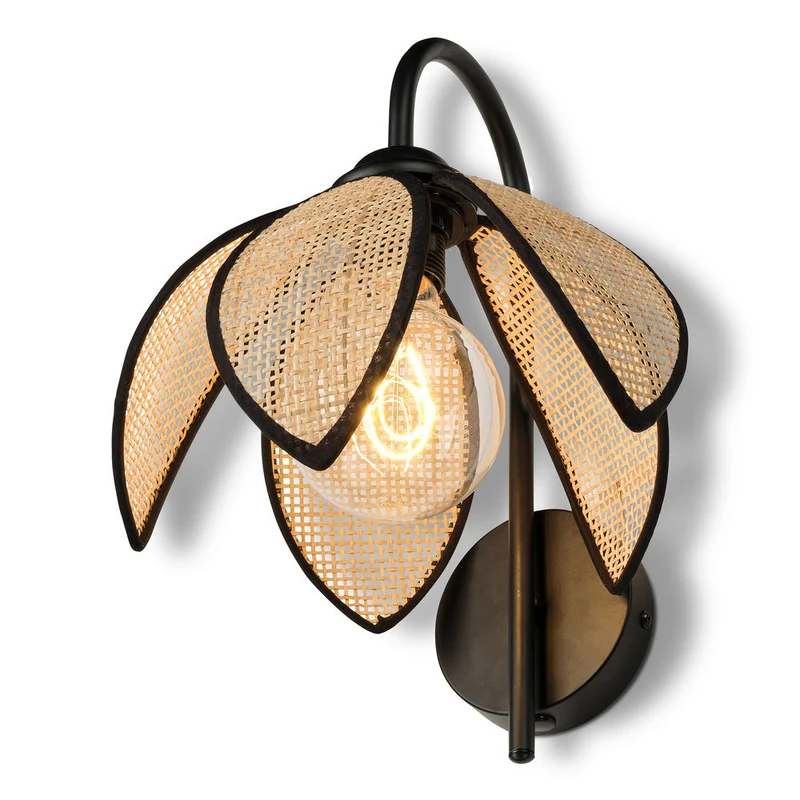 OSRAM DECOR Rattan Loto Applique E27 Marrone