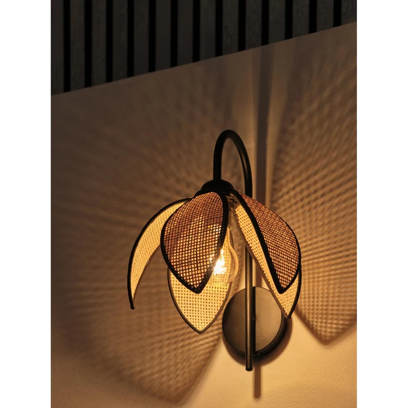 OSRAM DECOR Rattan Loto Applique E27 Marrone