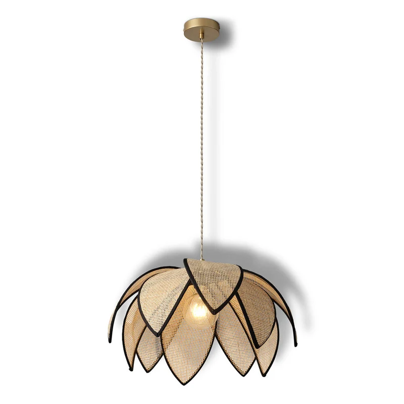 OSRAM DECOR Rattan Loto Lampada a sospensione E27 Marrone