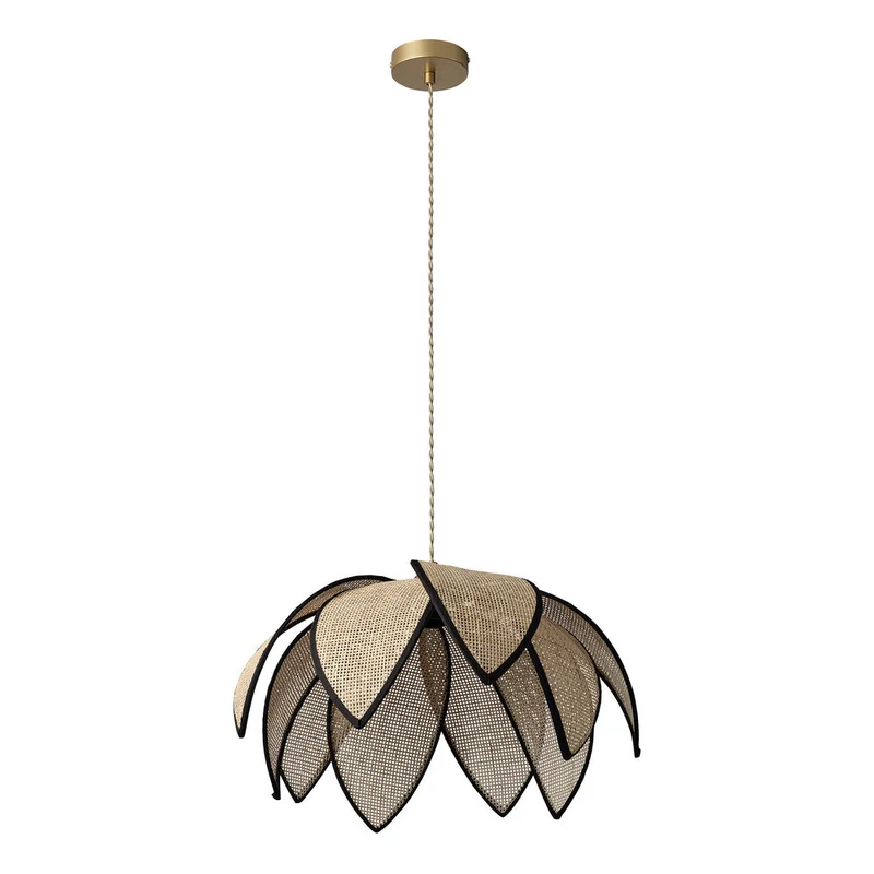 OSRAM DECOR Rattan Loto Lampada a sospensione E27 Marrone
