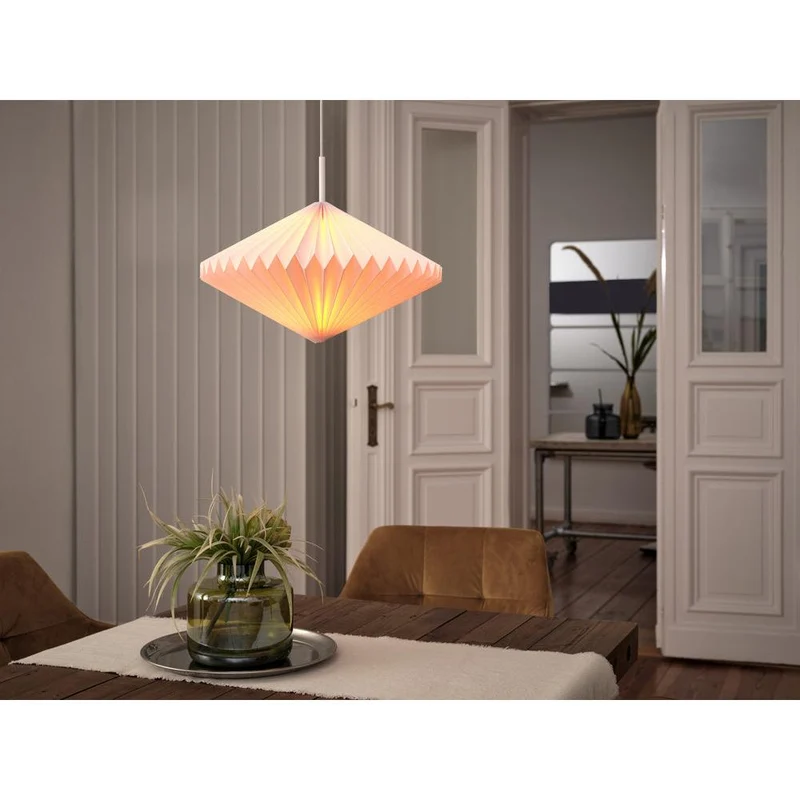 OSRAM DECOR Lanterna di Carta Lampada a Sospensione Diamante E27 Bianco