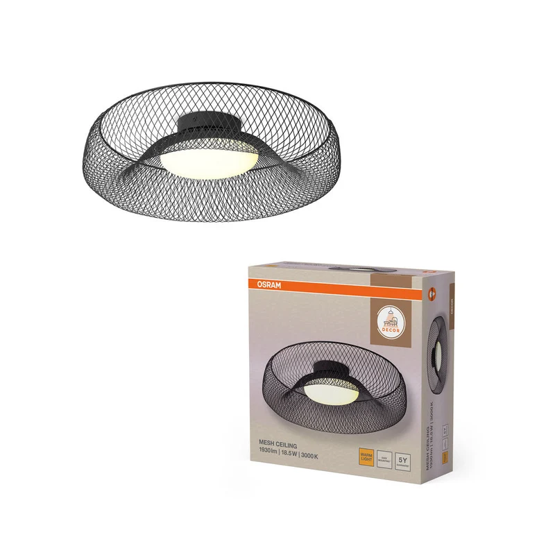 OSRAM DECOR Lampada da soffitto a rete 18.5W Nero