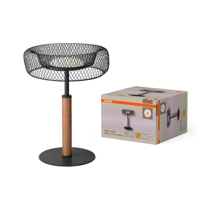OSRAM DECOR Lampada da tavolo a rete 10W nera