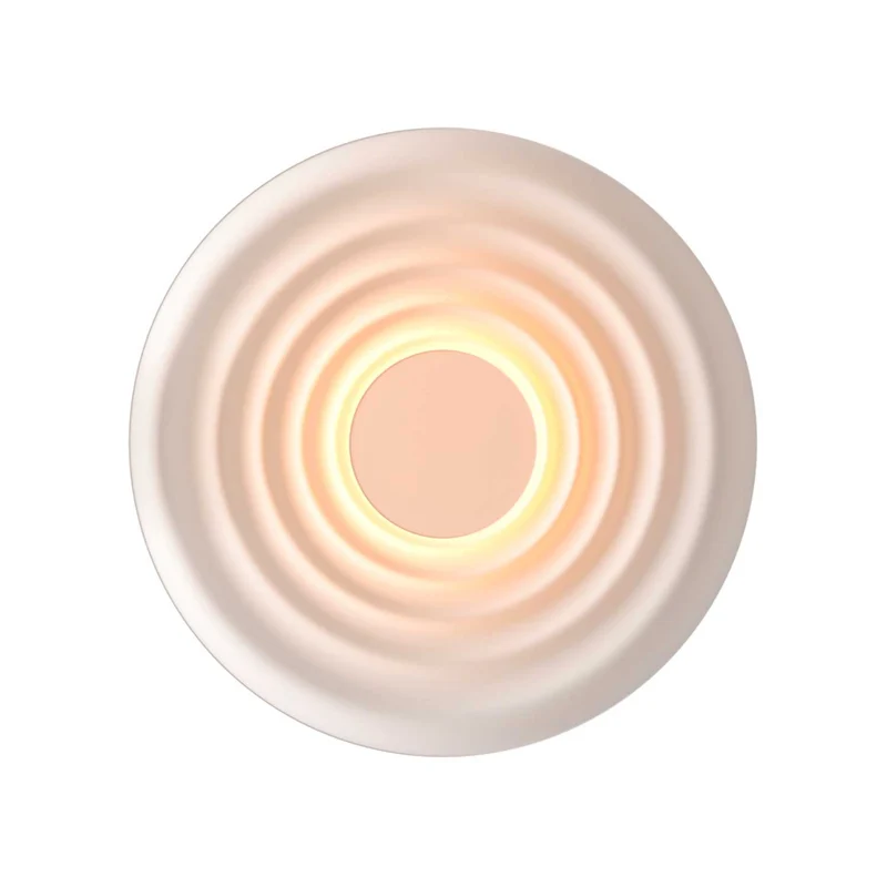 Nami - Applique murale LED ondulée en aluminium, style Art déco