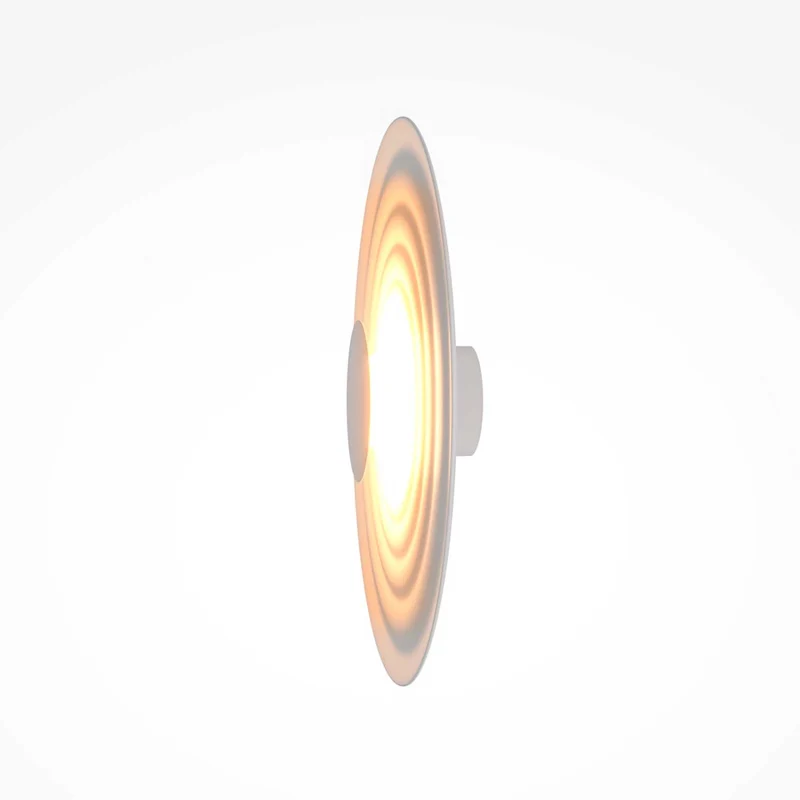 Nami - Applique murale LED ondulée en aluminium, style Art déco