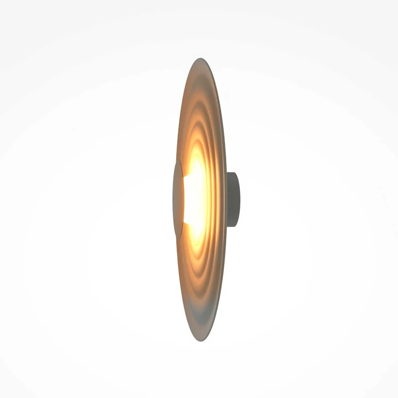 Nami - Applique murale LED ondulée en aluminium, style Art déco