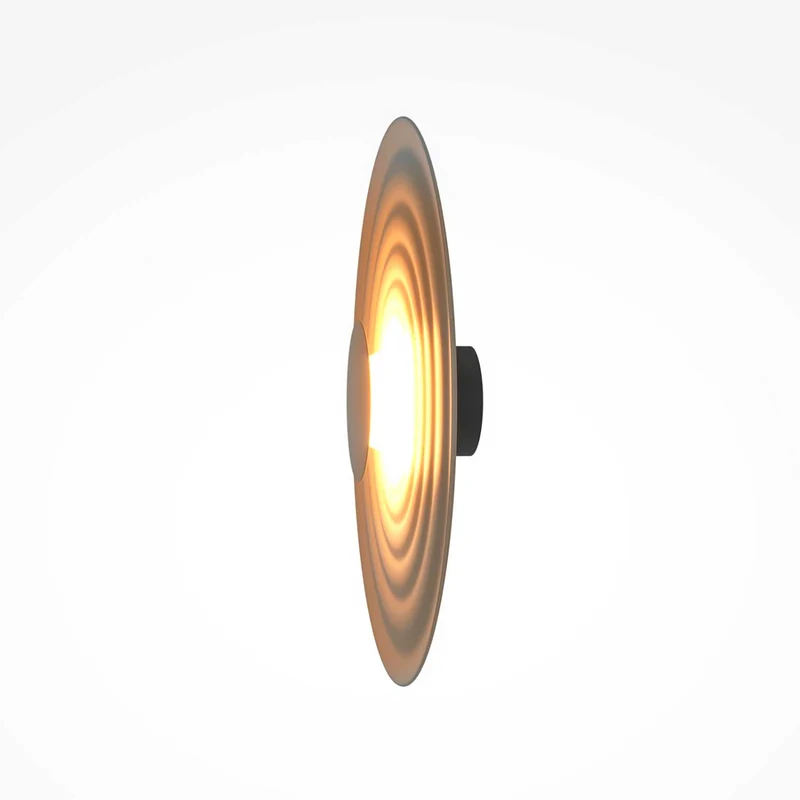 Nami - Applique murale LED ondulée en aluminium, style Art déco
