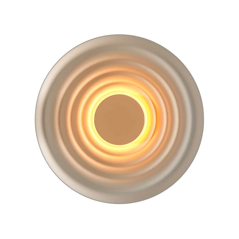 Nami - Applique murale LED ondulée en aluminium, style Art déco