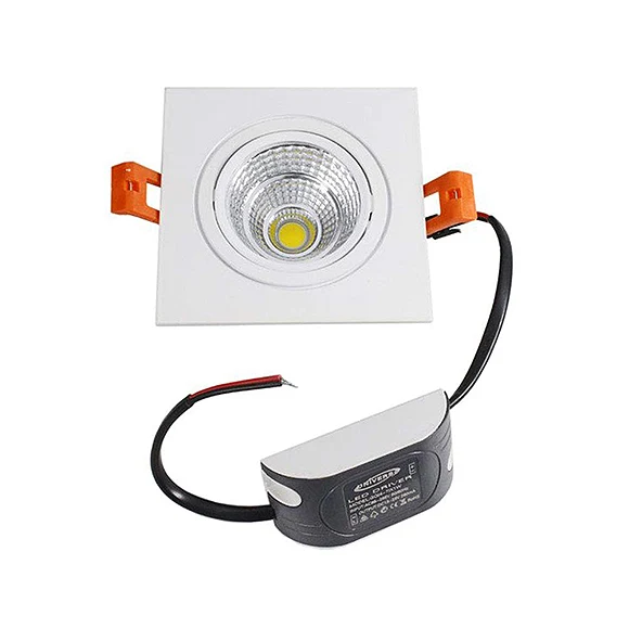 Faretto Led da Incasso Quadrato 7W P-75