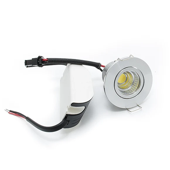 Faretto Led da Incasso Argento 3W P-45
