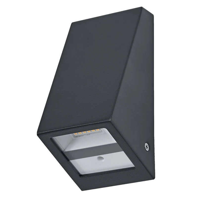 ENDURA® Style USB Wall Step Slim Sensore IP44 Grigio scuro