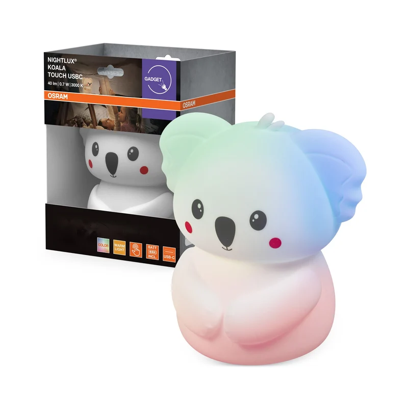 OSRAM NIGHTLUX TOUCH Koala USB RGBW multicolore LED notte a batteria 0,70 W