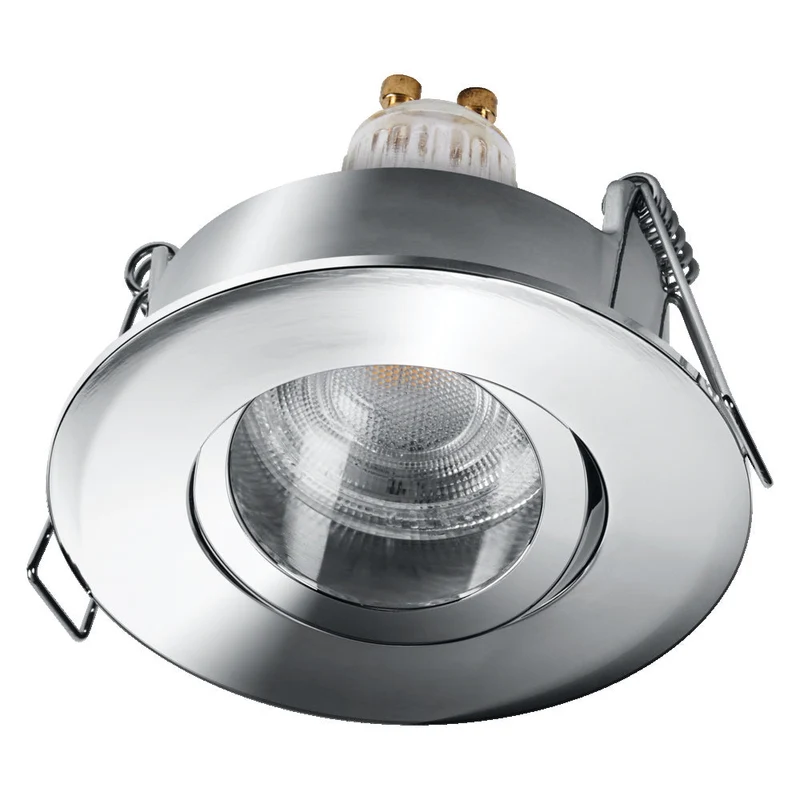 OSRAM Matter SMART+ LED faretto da incasso intelligente per bagno GU10 IP65 orientabile 4.7W RGBW cromo ⌀68 mm