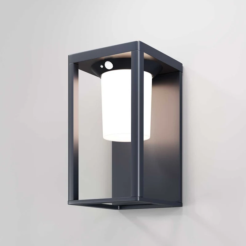Shatter - Applique murale LED solaire en acier, style contemporain