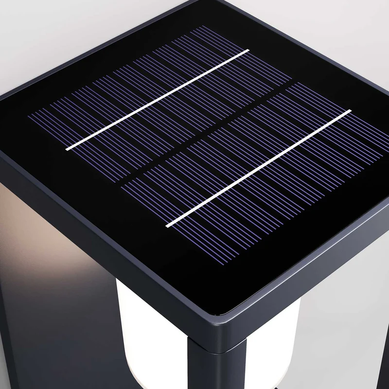 Shatter - Applique murale LED solaire en acier, style contemporain