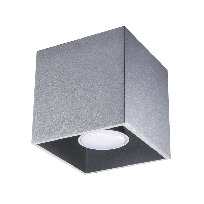Adhil - Spot en saillie carré en aluminium, bois ou béton
