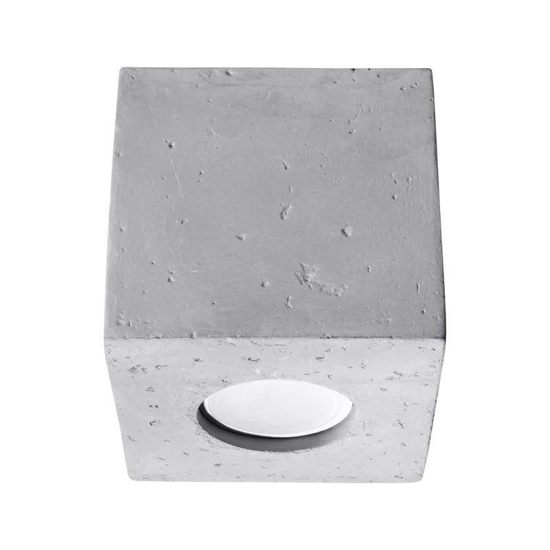 Adhil - Spot en saillie carré en aluminium, bois ou béton