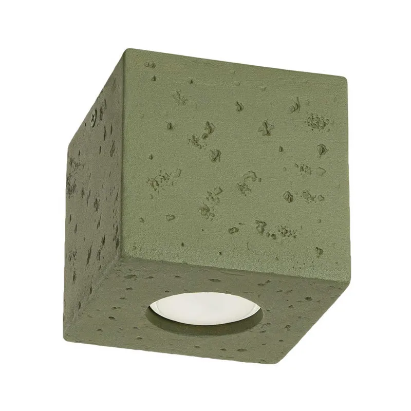 Adhil - Spot en saillie carré en aluminium, bois ou béton