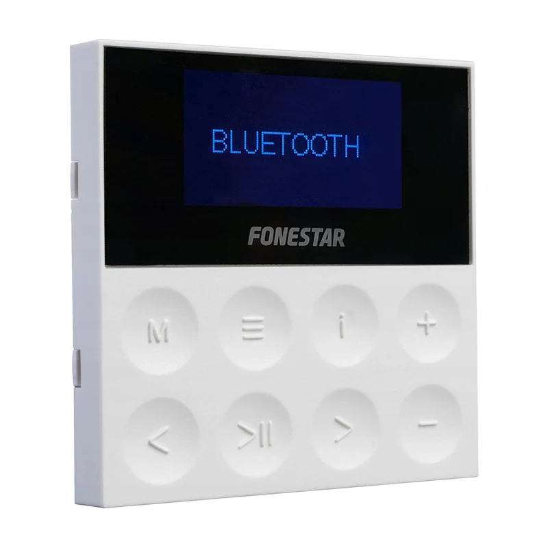Fonestar KS-WALL Set sistema audio completo di 2 altoparlanti, un amplificatore player da parete, un telecomando per controllo remoto, Bluetooth, USB, MP3