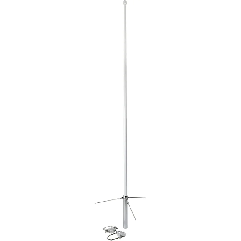Falkos MA-1500 Antenna base VHF/UHF 144/430 Mhz, lunghezza 185cm, due flange incluse, antenna bibanda in fibra di vetro