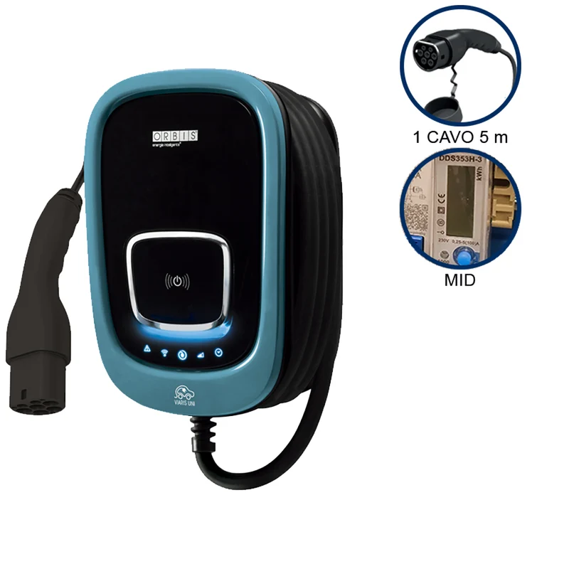 Wallbox Trifase 22kW con Lettore RFID Orbis Viaris Uni – OBU7A000112
