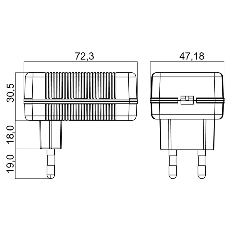 Alphaelettronica KCL120200 Caricabatterie per batterie Li-Ion 11,1V 2A, carica batteria adatto a pacchi batterie al litio da 3 celle, 100-240Vac