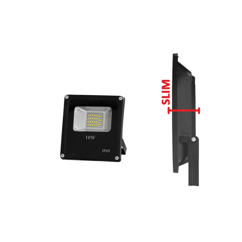 Alcapower Proiettore LED SMD 10W, faretto LED dimmerabile ad accensione immediata con luce naturale 4000K