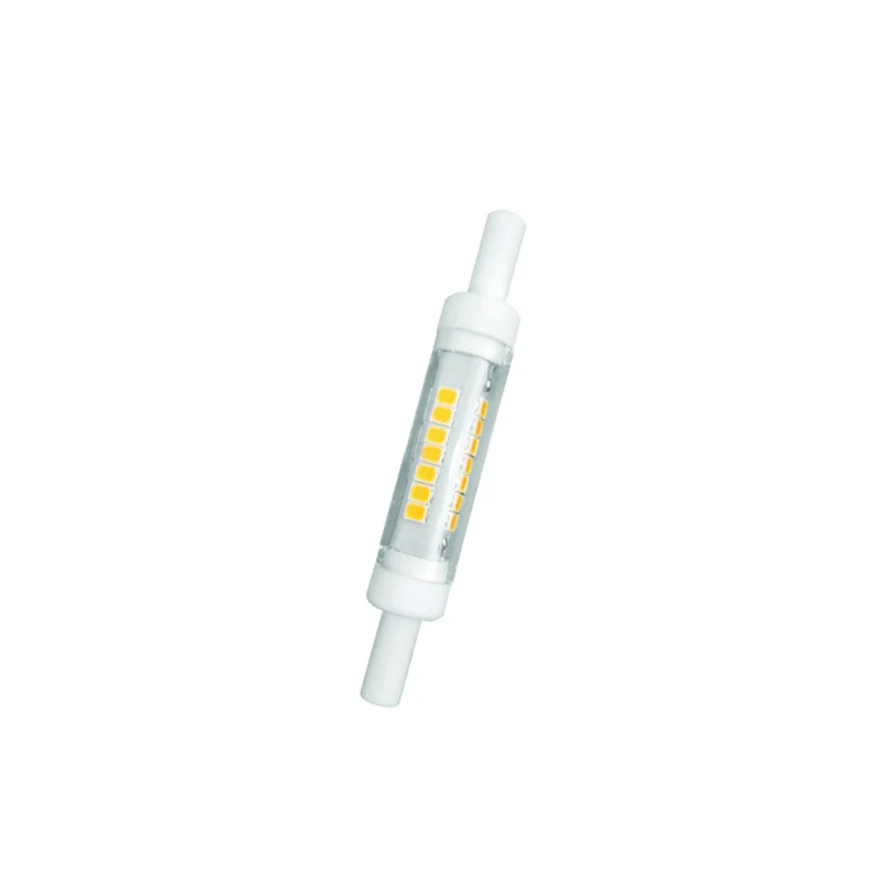 Alcapower lampadina LED R7S 78 mm, 5W 450 lumen, luce calda 3000K, lampadina waterproof IP45