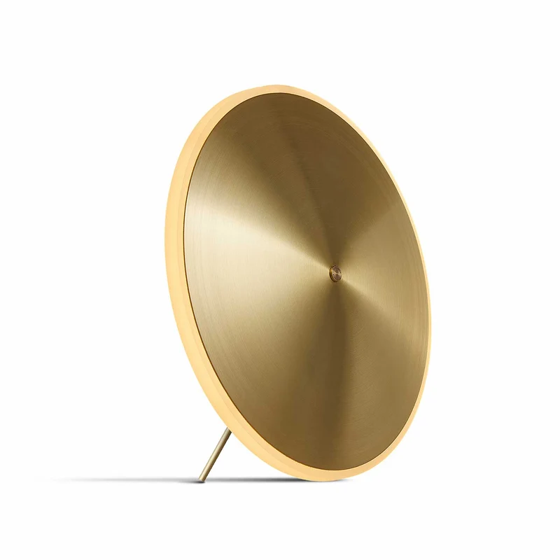 Chrona Table10 - Lampe à poser LED en laiton et acrylique, style contemporain, H 23 cm
