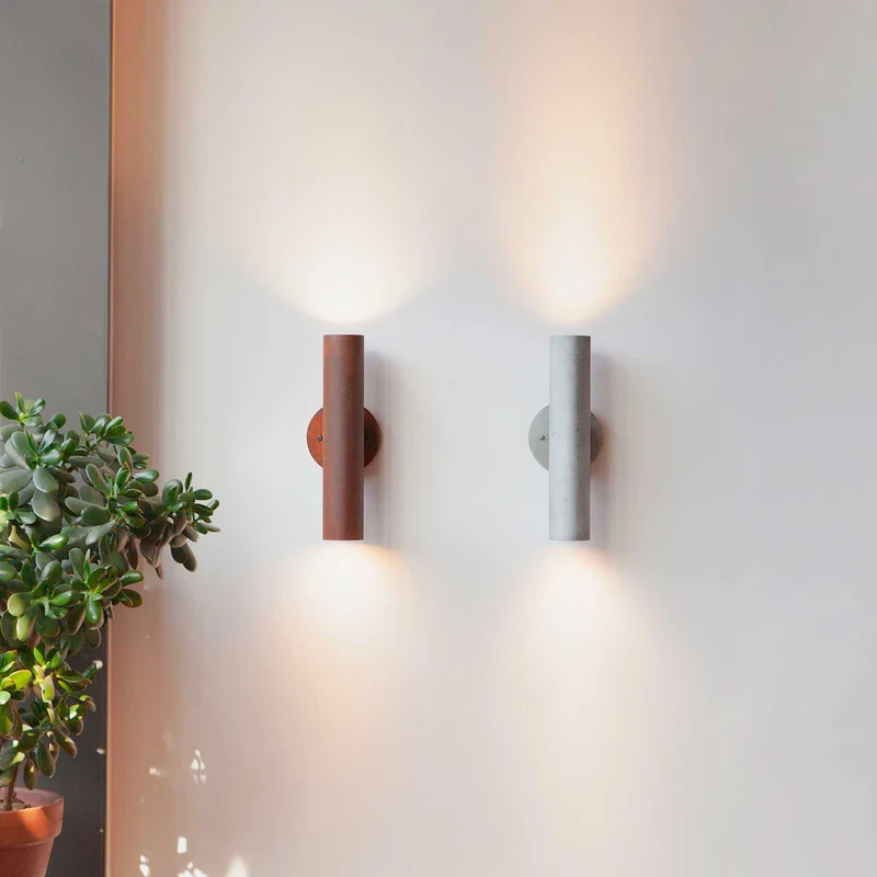 Roest Sconce30 - Applique murale en acier, style industriel, H 30 cm